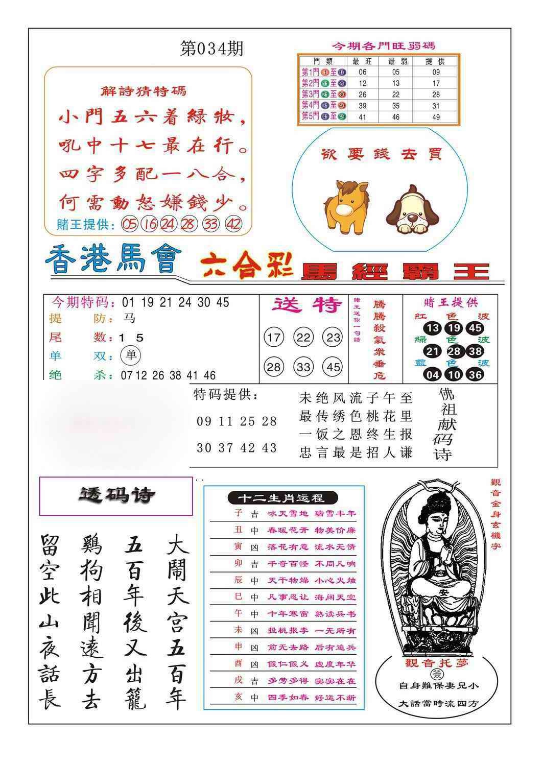 034期马经霸王[图]